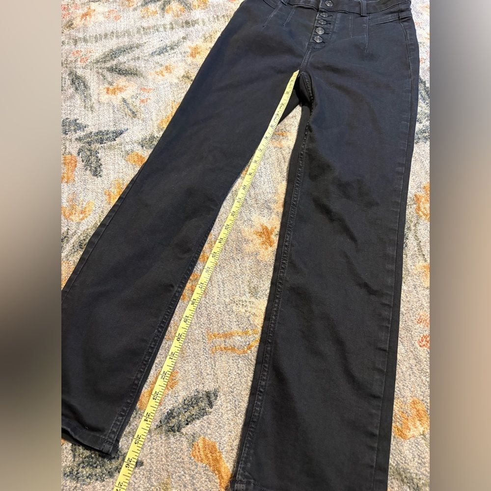 Free People We The Free Aura High Rise Slim Cigarette Jeans Womens Size 26 Black - Picture 2 of 8
